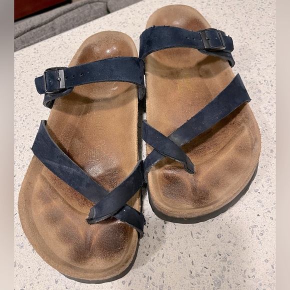 Birkenstocks Tabora in Navy Blue Suede type uppers. Size EU 40 (9 to 9.5) - Picture 9 of 11